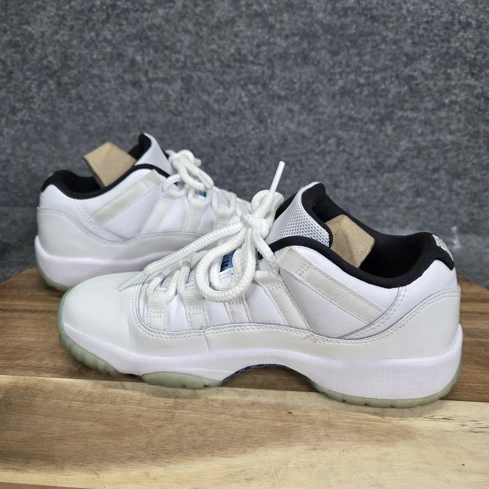 Jordan 11 Retro Low Legend Blue Shoes‎ Youth Size 5Y White Patent GS 528896-117